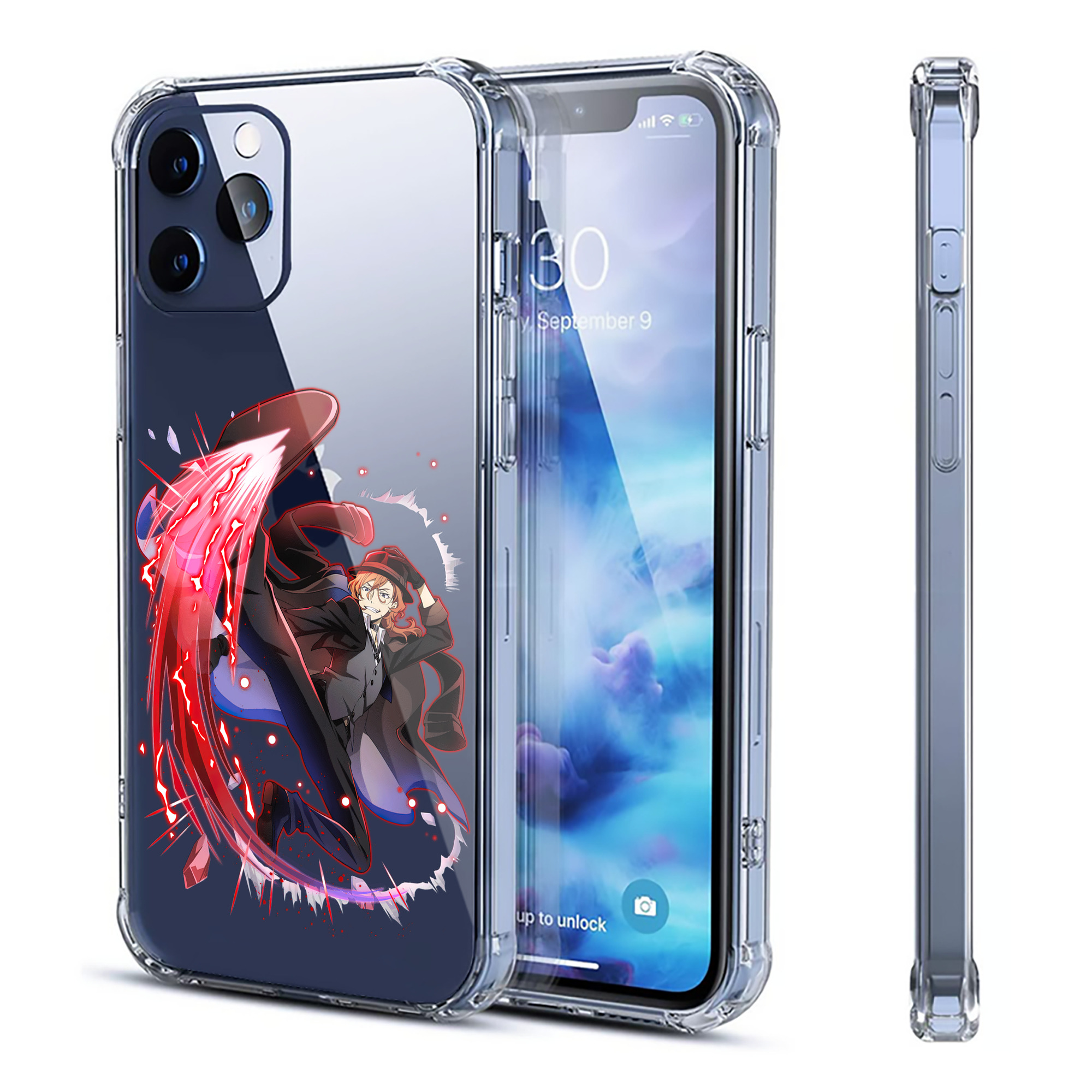 （画像用） 文豪ストレイドッグス Bungo Stray Dogs 【iPhone 12シリーズ対応】透明スマホケース（クリアソフトケース）